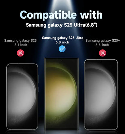 Anti-Spy Glas Displayschutzfolie mit automatischer, blasenfreier Staubentfernung für Galaxy S24/S23 Serie