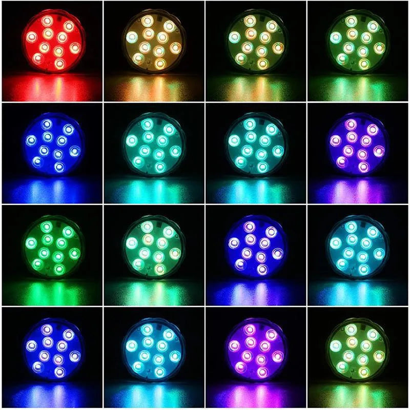 💎 50% 16-FARBEN POOL-LEDs! 💎 Wasserdicht, Fernbedienung & 10x Heller für Partys