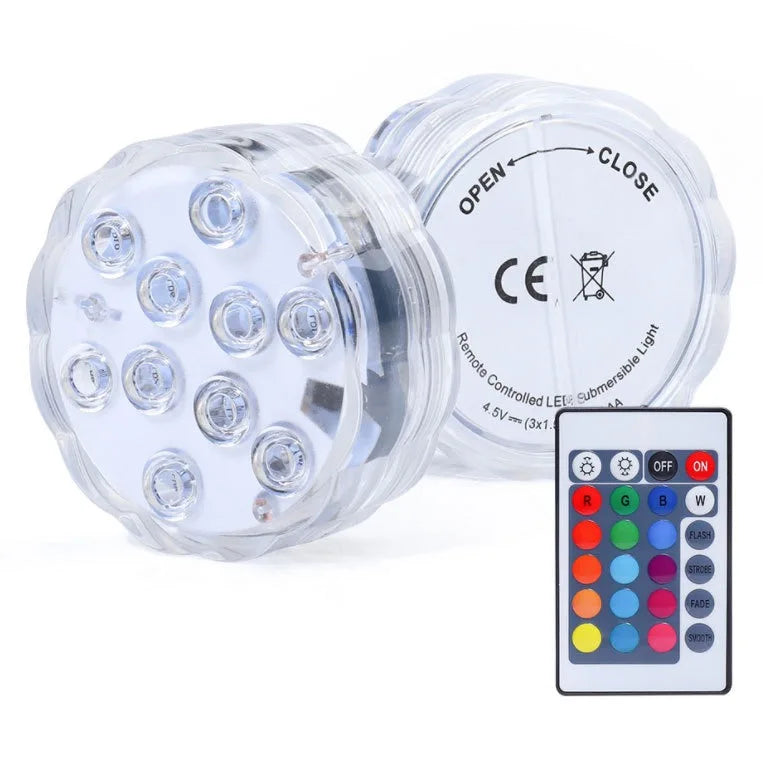 💎 50% 16-FARBEN POOL-LEDs! 💎 Wasserdicht, Fernbedienung & 10x Heller für Partys