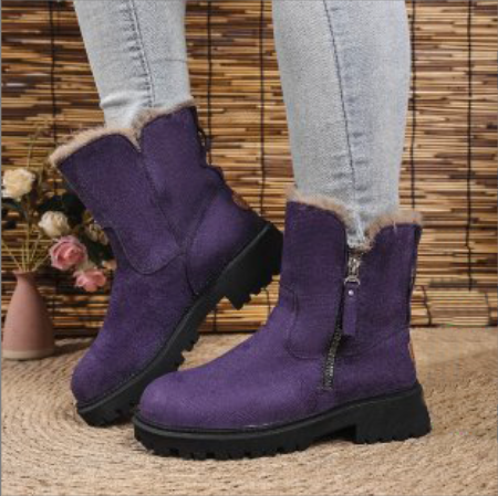 Damen-Winter-Fleece-Schneestiefel⚡Neu eingetroffen Sale-50% Rabatt