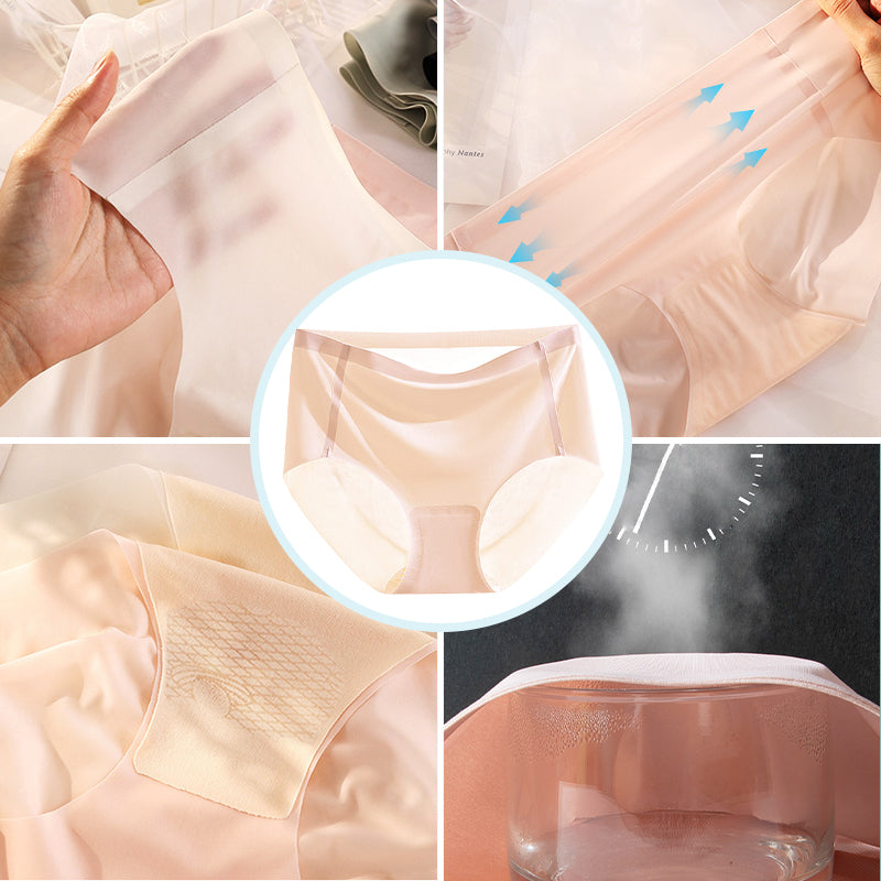 🔥Sommerhalbpreis🔥Kaufen Sie 1 und erhalten Sie 1 gratis💕Ultradünne, große, antibakterielle Damen-Shorts aus Eisseide