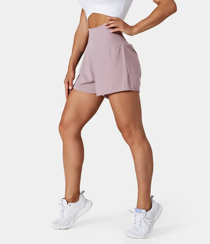 ✨️  2025 Hot Sale 49% OFF 🥰  2-in-1 Yoga Shorts mit hoher Taille und Seitentaschen