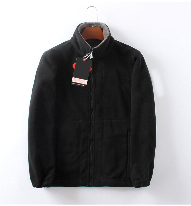 [Bestes Geschenk] Warme Jacke mit doppelseitigem Fleece und Taschen