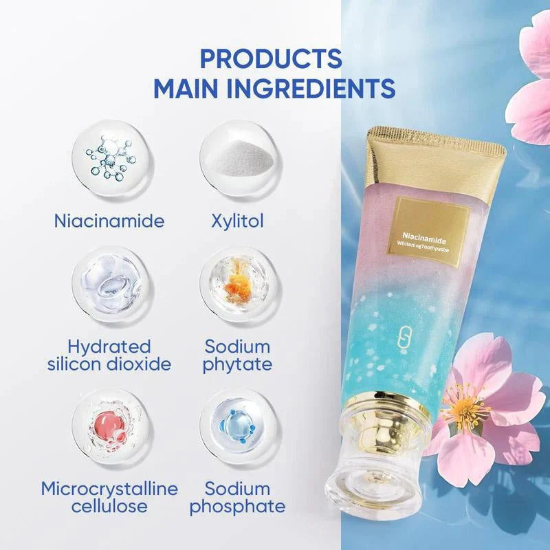 💖Niacinamid-Zahnpasta für strahlend weiße Zähne🦷 Entdecken Sie perlweiße Zähne🦷 Ihre neue Geheimwaffe für ein strahlendes Lächeln!