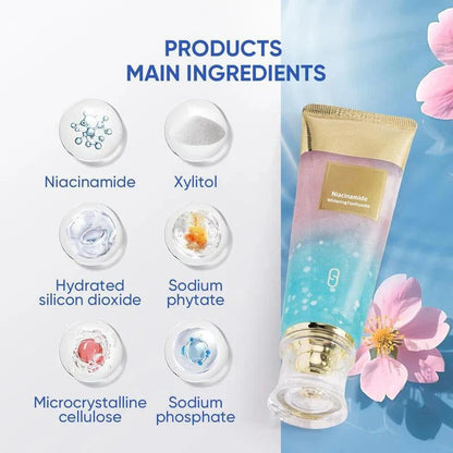 💖Niacinamid-Zahnpasta für strahlend weiße Zähne🦷 Entdecken Sie perlweiße Zähne🦷 Ihre neue Geheimwaffe für ein strahlendes Lächeln!