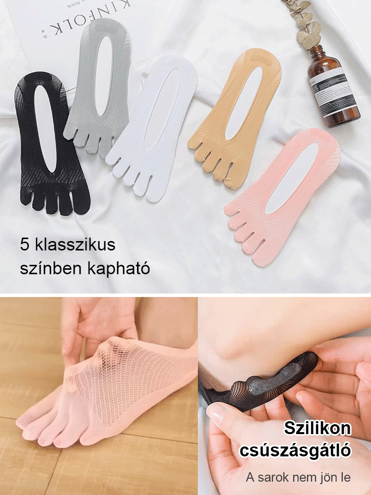 🔥Heißes Angebot🔥Unisex unsichtbare korrigierende Fünffinger-Socken