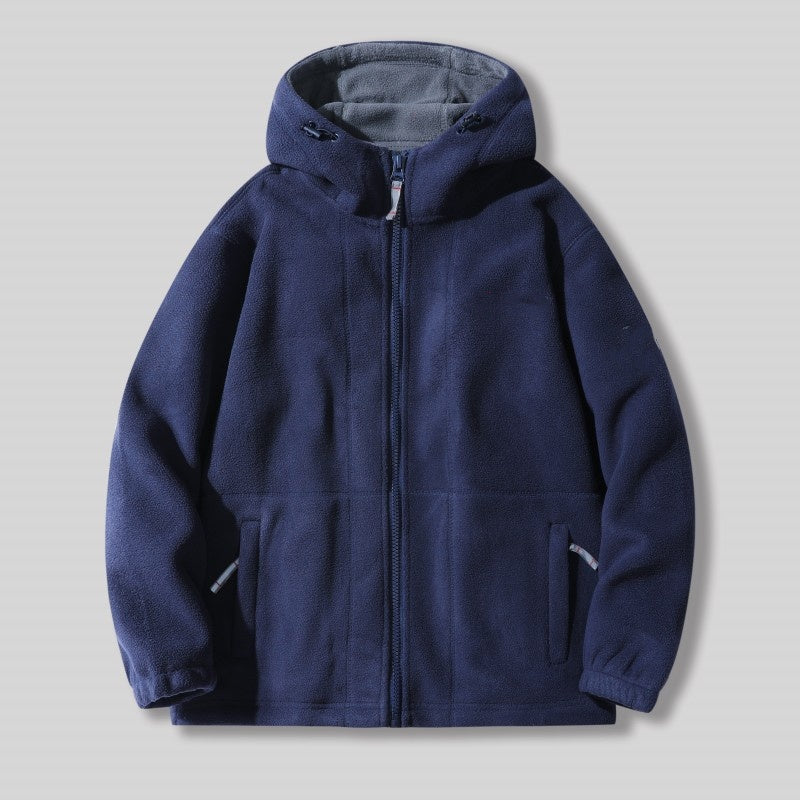 [Bestes Geschenk] Warme Jacke mit doppelseitigem Fleece und Taschen