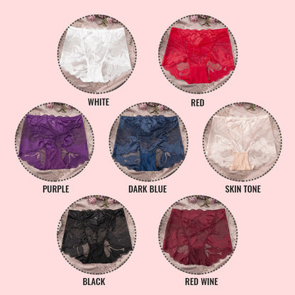 💥Today's Specials💥Kaufen Sie 1 und erhalten Sie 4 gratis 💥- Handgefertigte Damen Seide Spitze Höschen