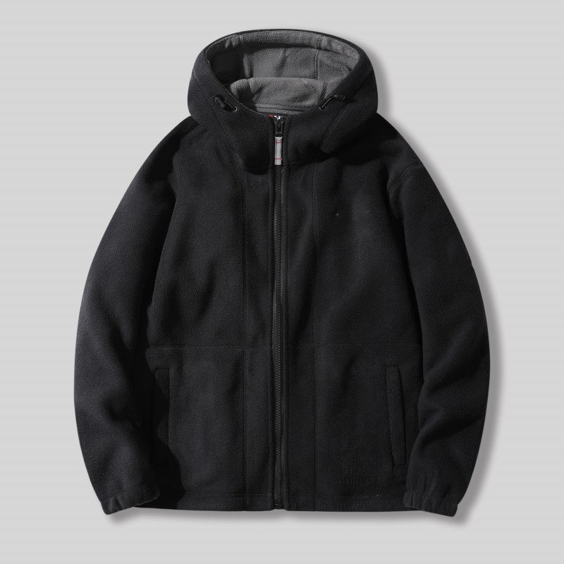 [Bestes Geschenk] Warme Jacke mit doppelseitigem Fleece und Taschen