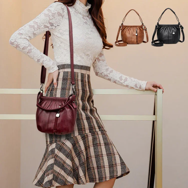 👜 50% RABATT! 💼 Damen Plissee-Handtasche – Weiches Material, Mehrere Tragemöglichkeiten & Stilsicher ✨