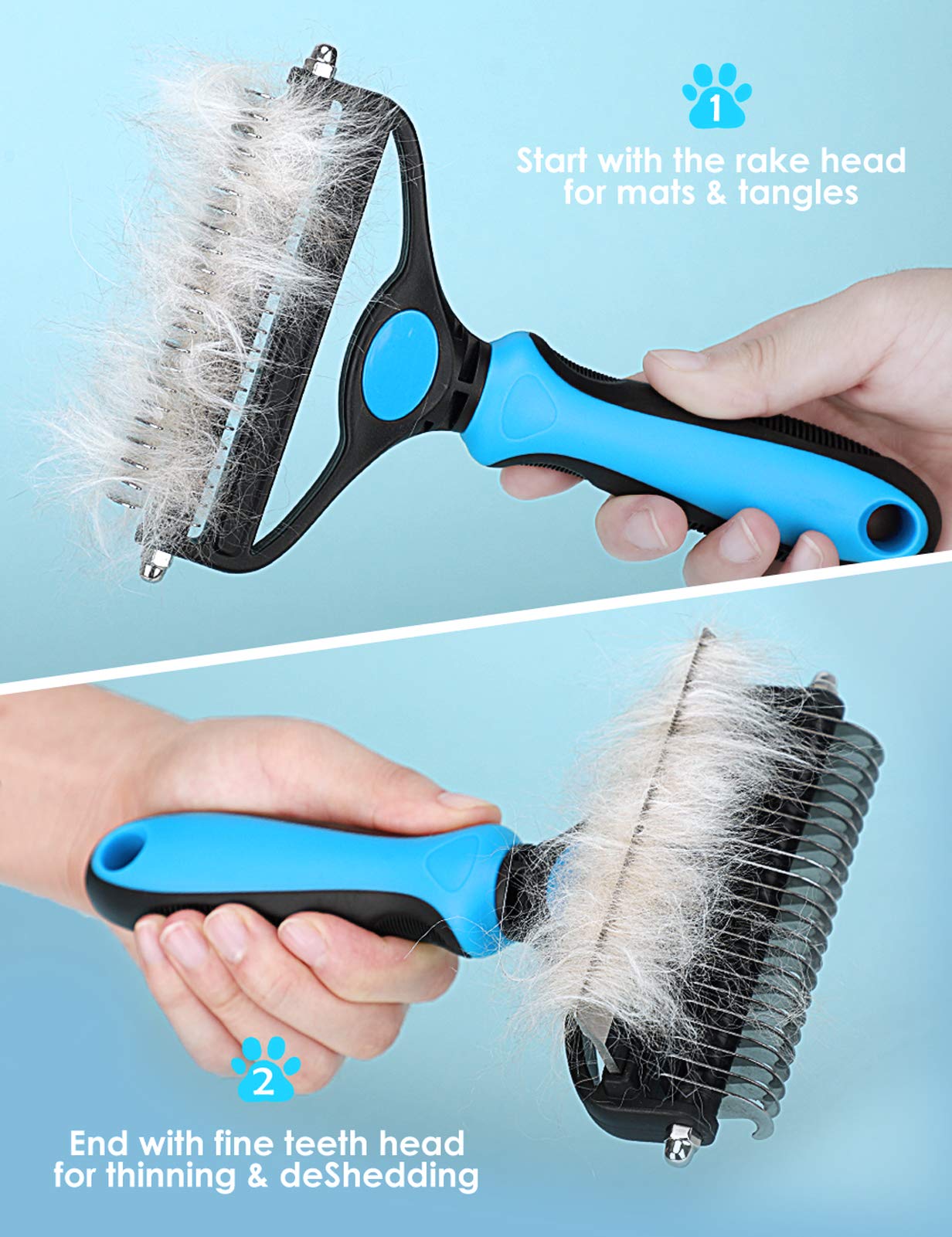 🐶🐱🔥 2+1 GRATIS 🎁 Professionelles Enthaarungs-Tool für Hunde & Katzen – entfernt lose Haare schnell & effektiv ✨