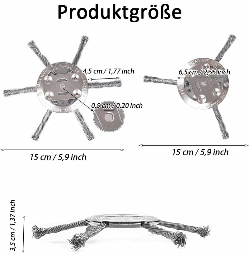 🔥🔥50 % Rabatt👨‍🌾Ersatzkopf für Fadentrimmer💪 – auch bei Kontakt mit Beton/Felsen/harten Blöcken unbeschädigt, lange Lebensdauer garantiert🌿