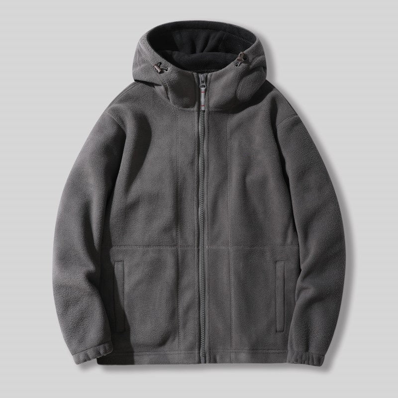 [Bestes Geschenk] Warme Jacke mit doppelseitigem Fleece und Taschen