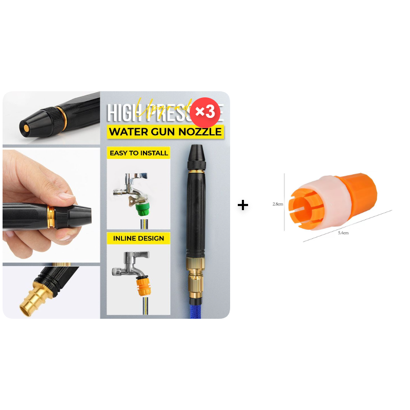 🔥 LETZTER TAG: -50% 💥 Hochdruck-Wasserpistole 💦 Kraftvolle Reinigung für Auto, Garten & Haushalt 🚗🌿✨