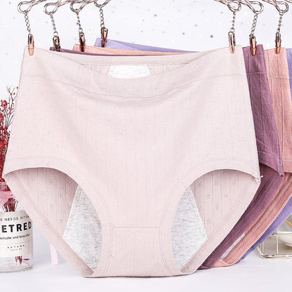 Kaufen Sie am letzten Tag 5 und erhalten Sie 5 gratis antibakterielle, auslaufsichere Body-Unterwäsche aus Baumwolle mit hoher Taille