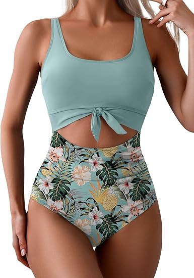 👙 50% RABATT! 🌊 Einteiliger Badeanzug mit Bauchbetonung & Schnürung – Figurschmeichelnd & stylisch – Perfekt für Strand, Pool oder Sonnenbaden – femininer Look mit Unterstützung ☀️💃✨
