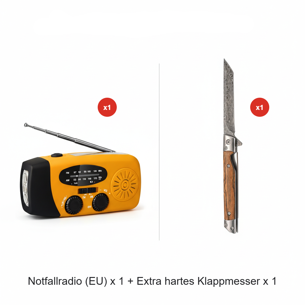 📻⚡【50% Rabatt】Solar-Kurbel Notfallradio – Mit Powerbank, Wetteralarm, USB & 7 Tage Akku. Wasserdicht & robust für Outdoor/Krise. 🌞🔋 Jetzt unschlagbares Angebot sichern!