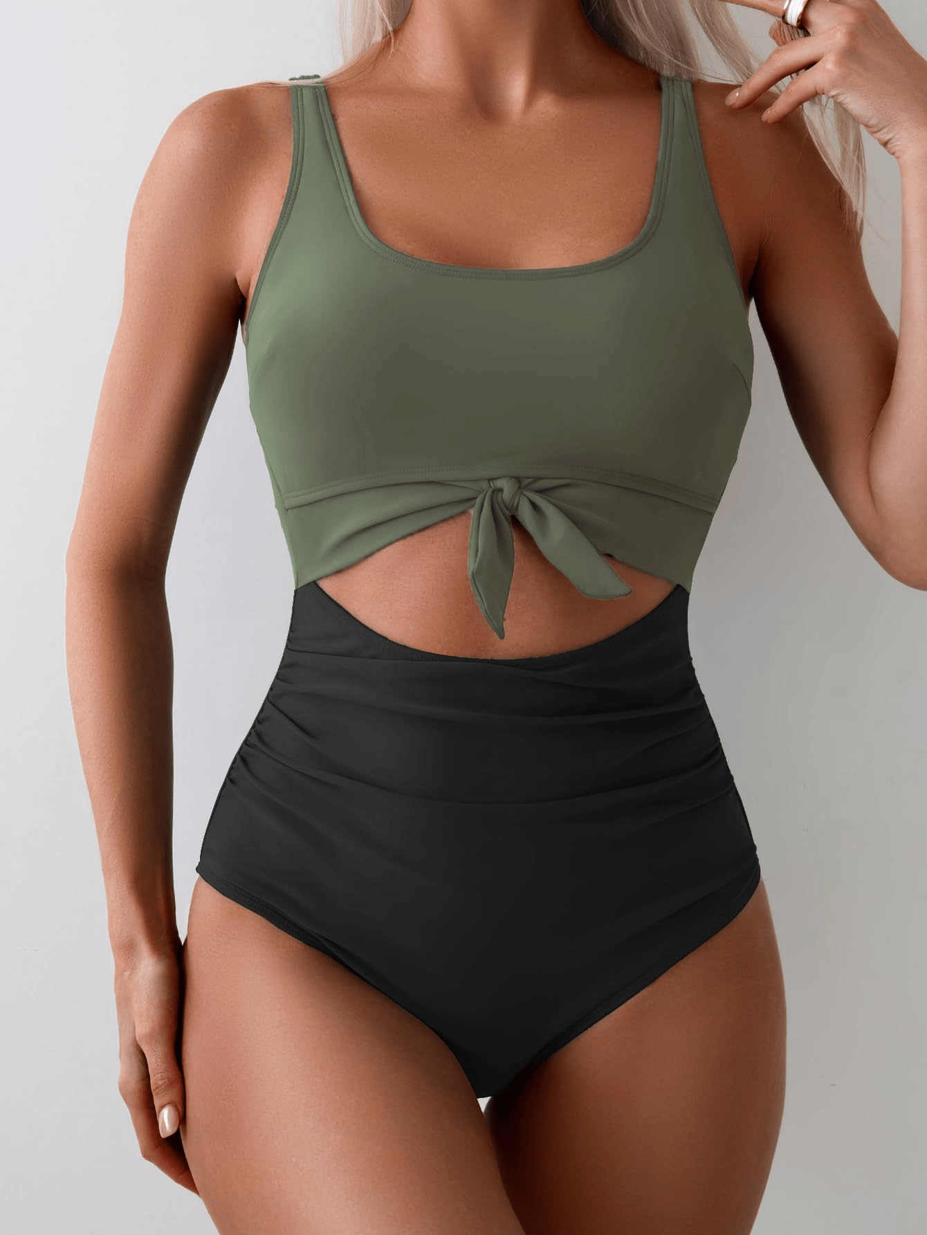 👙 50% RABATT! 🌊 Einteiliger Badeanzug mit Bauchbetonung & Schnürung – Figurschmeichelnd & stylisch – Perfekt für Strand, Pool oder Sonnenbaden – femininer Look mit Unterstützung ☀️💃✨