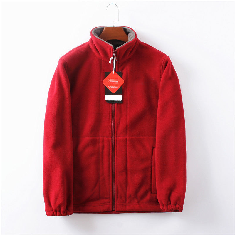 [Bestes Geschenk] Warme Jacke mit doppelseitigem Fleece und Taschen