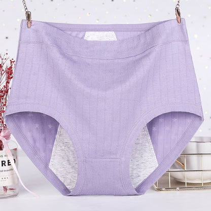 Kaufen Sie am letzten Tag 5 und erhalten Sie 5 gratis antibakterielle, auslaufsichere Body-Unterwäsche aus Baumwolle mit hoher Taille