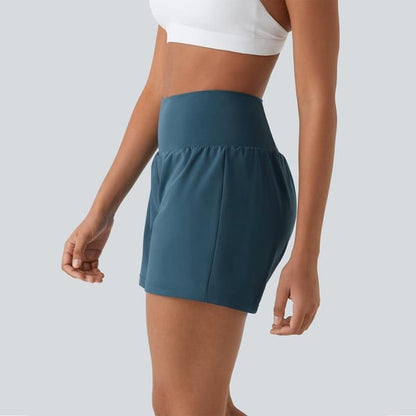 ✨️  2025 Hot Sale 49% OFF 🥰  2-in-1 Yoga Shorts mit hoher Taille und Seitentaschen