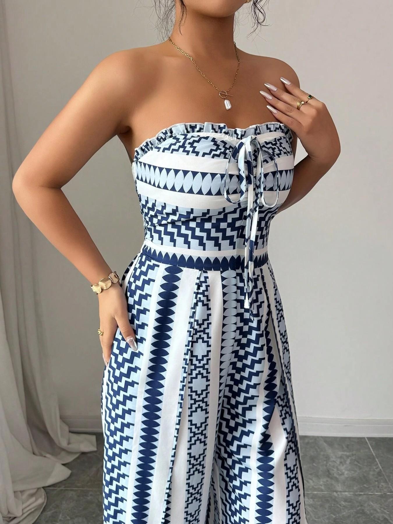 👗 60% RABATT! ✨ Damen Jumpsuit schulterfrei floral im Boho-Stil – Eleganter Sommer-Overall mit Bardot-Ausschnitt – Fließend, leicht & perfekt für Festivals, Strand oder romantische Sommerabende 🌸