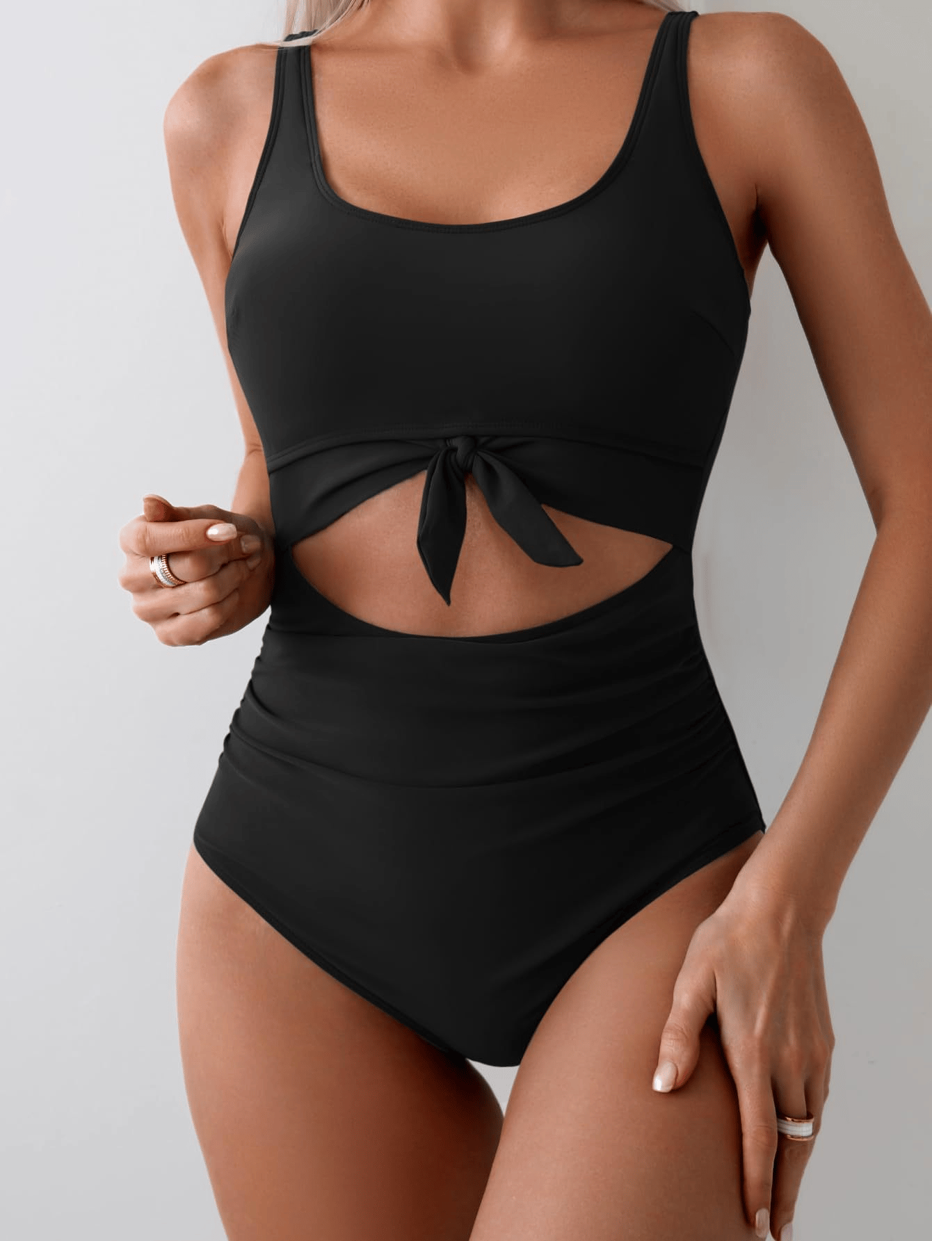👙 50% RABATT! 🌊 Einteiliger Badeanzug mit Bauchbetonung & Schnürung – Figurschmeichelnd & stylisch – Perfekt für Strand, Pool oder Sonnenbaden – femininer Look mit Unterstützung ☀️💃✨