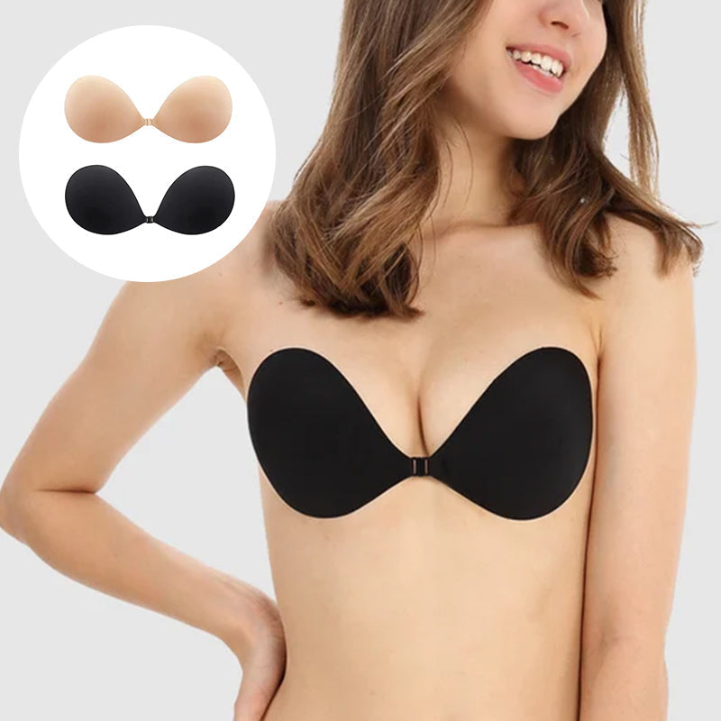 💗Kaufen Sie 1, erhalten Sie 1 gratis – 2 Stück - 🎁Selbstklebende, unsichtbare BHs mit Raffungen