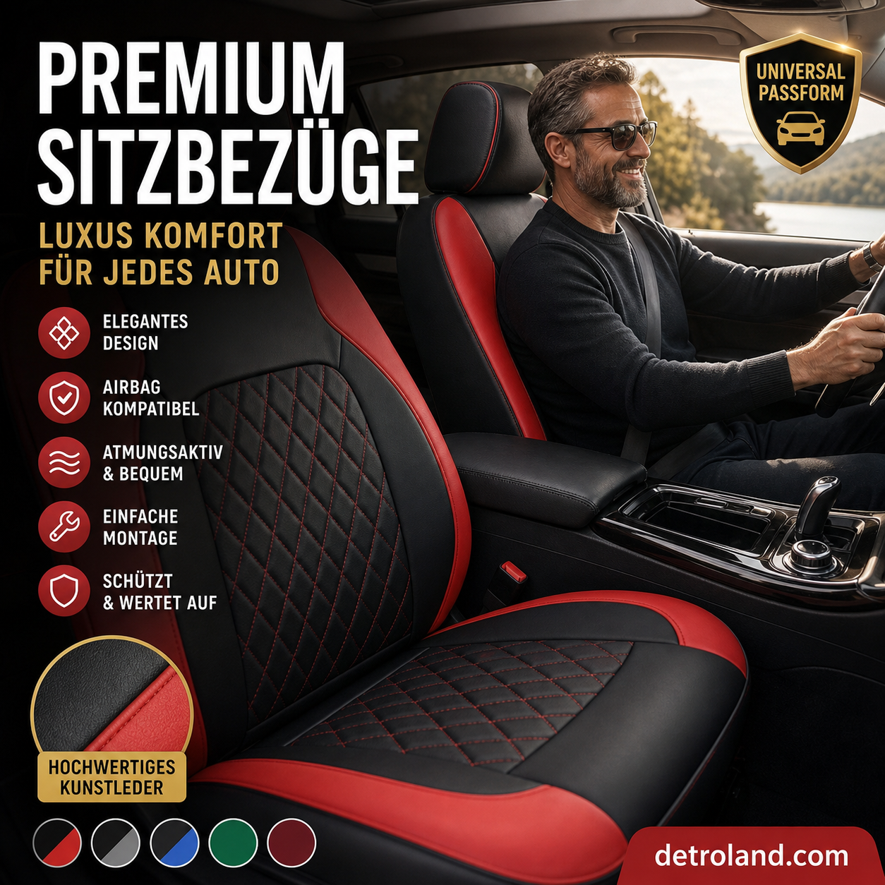 🚗✨ 50% RABATT! 9-teiliges Leder-Autositzbezug-Set – Universelle Passform, Atmungsaktiv & Leicht zu Reinigen für perfekten Innenraum 🛋️