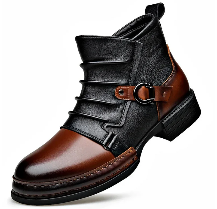 👞🔥Der Charme eines reifen Mannes! ⏰ Herren-Ankle-Boots aus echtem Leder – Strapazierfähig, stylisch und ganztägiger Tragekomfort für Freizeit und Beruf 🔧