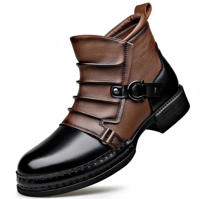 👞🔥Der Charme eines reifen Mannes! ⏰ Herren-Ankle-Boots aus echtem Leder – Strapazierfähig, stylisch und ganztägiger Tragekomfort für Freizeit und Beruf 🔧