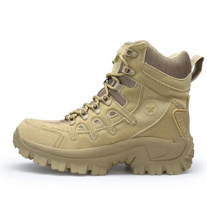 🎁Black Friday Sale – Zeitlich begrenzt 50%RABATT🎁Herren Outdoor wasserdichte rutschfeste Wanderstiefel Kampfstiefel