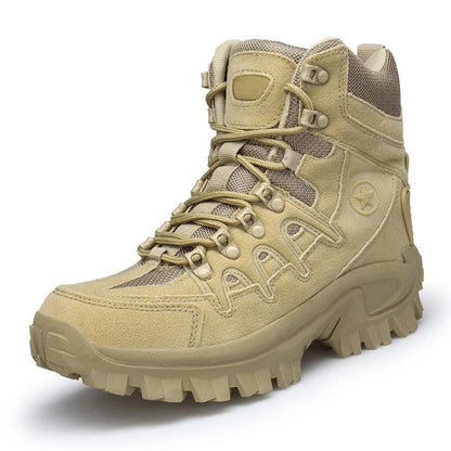 🎁Black Friday Sale – Zeitlich begrenzt 50%RABATT🎁Herren Outdoor wasserdichte rutschfeste Wanderstiefel Kampfstiefel