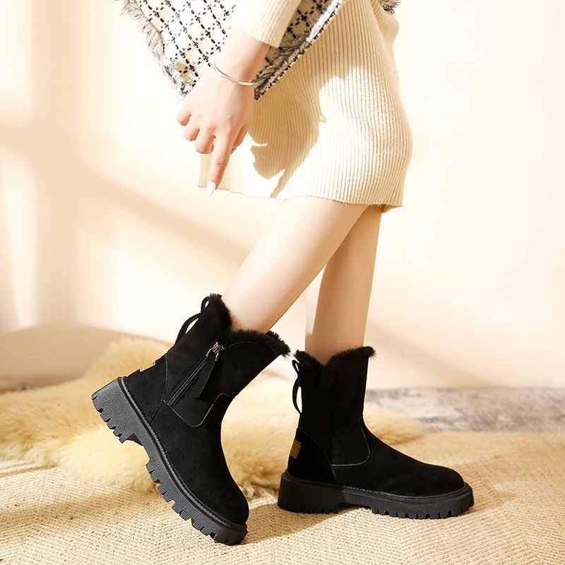 Damen-Winter-Fleece-Schneestiefel⚡Neu eingetroffen Sale-50% Rabatt