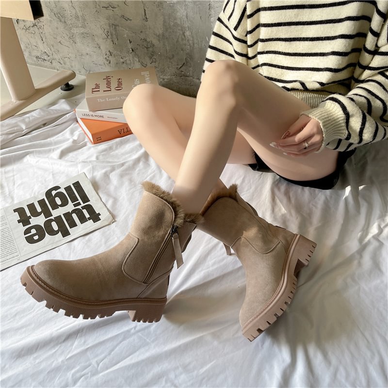 Damen-Winter-Fleece-Schneestiefel⚡Neu eingetroffen Sale-50% Rabatt