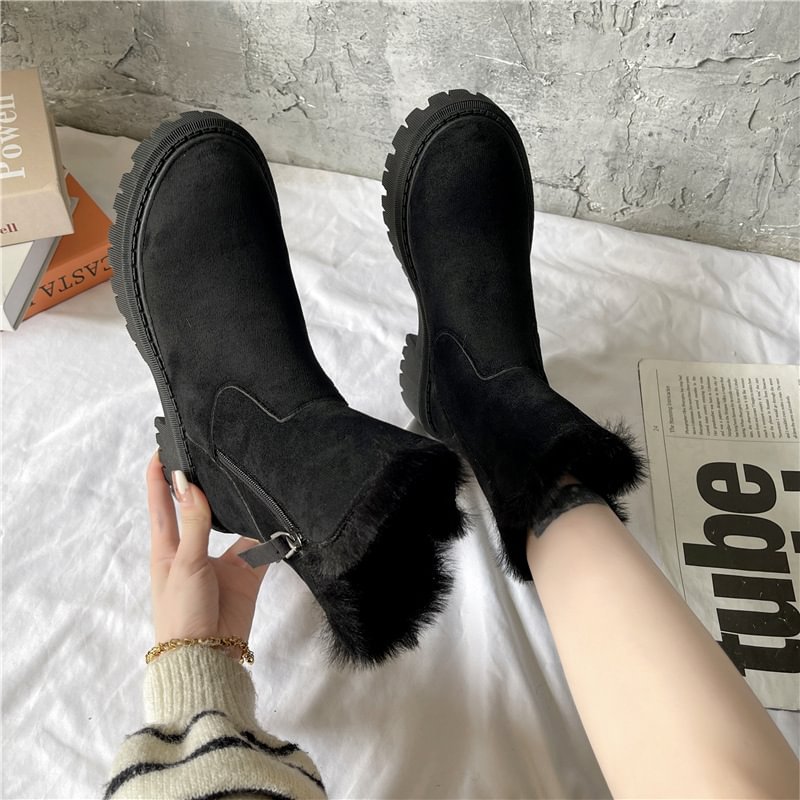 Damen-Winter-Fleece-Schneestiefel⚡Neu eingetroffen Sale-50% Rabatt