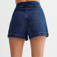 💕HEISSER VERKAUF – Einzeln erhältlich💕 Lässiges zweiteiliges Denim-Set für Damen: Ärmelloses Top & Shorts