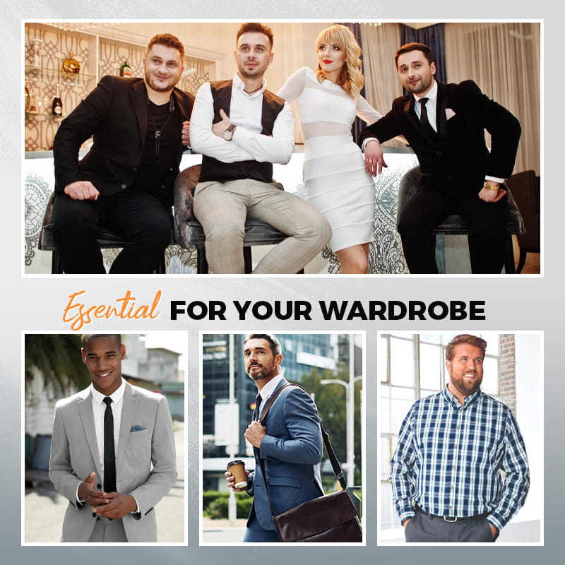 👔Mehr Auswahl an hochwertiger Herrenmode-Fliwos Herren-Stretch-Anzughose