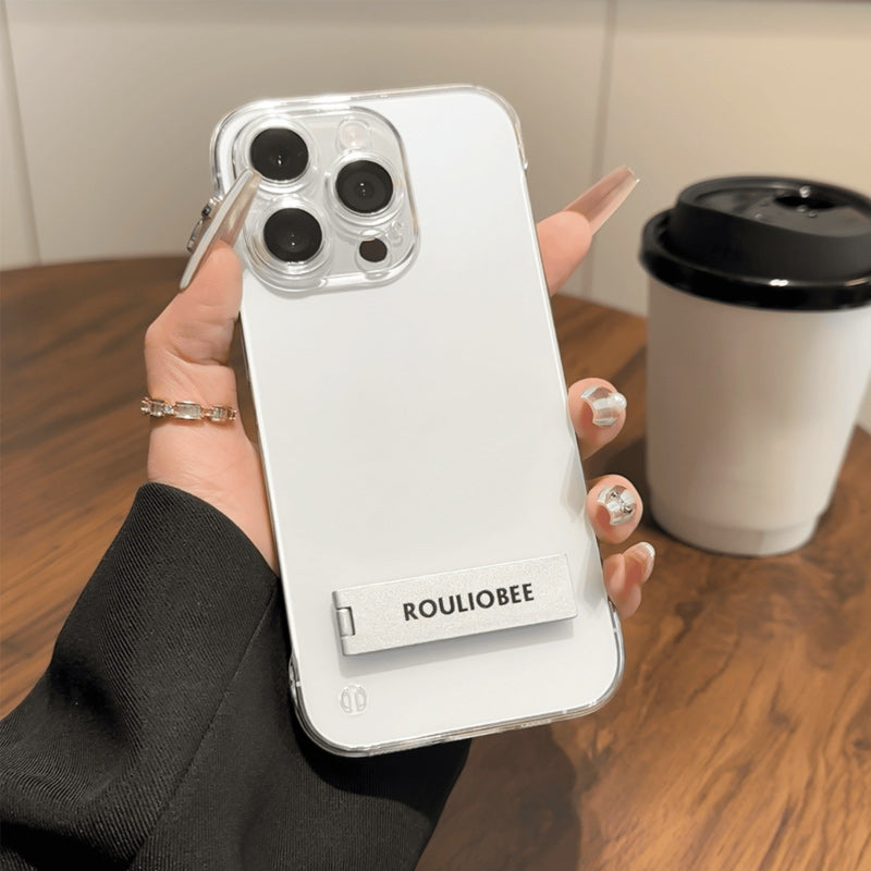 💥Nur für kurze Zeit 50 % Rabatt🔥0.33mm Ultra-thinTransparente Handyhülle mit Ständer für iPhone