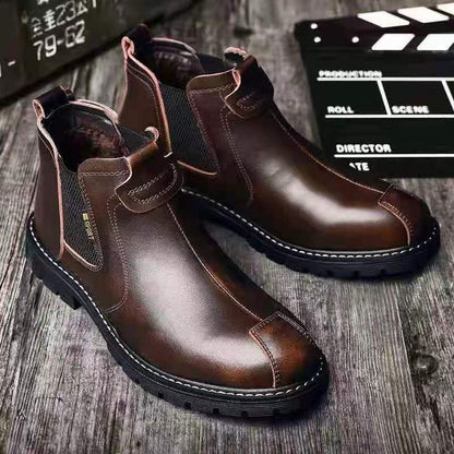 Chelsea-Stiefel aus PU-Leder für Herren