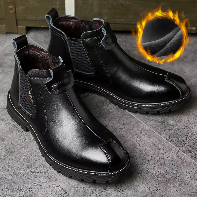 Chelsea-Stiefel aus PU-Leder für Herren