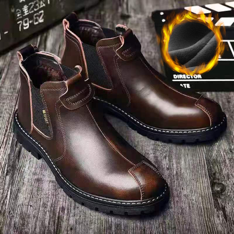 Chelsea-Stiefel aus PU-Leder für Herren