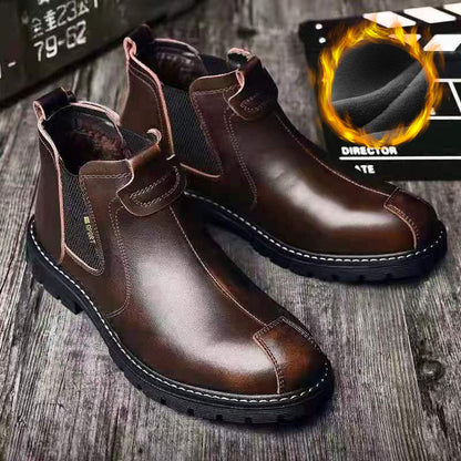 Chelsea-Stiefel aus PU-Leder für Herren