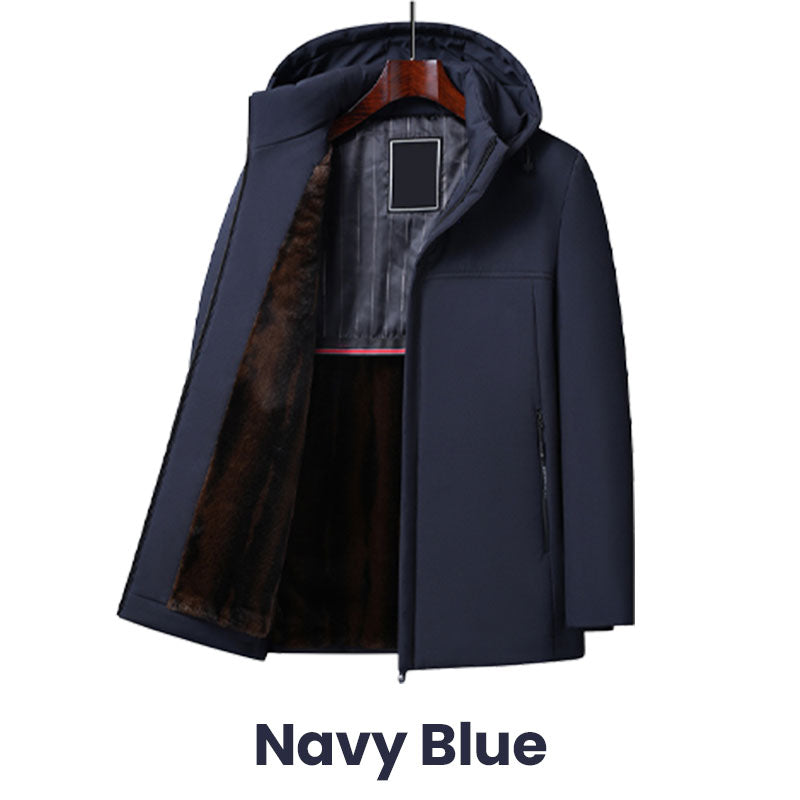 📢📢60 % RABATT !!🔥Dicker Thermo-Parka mit Kapuze für Herren⚡Kostenloser Versand