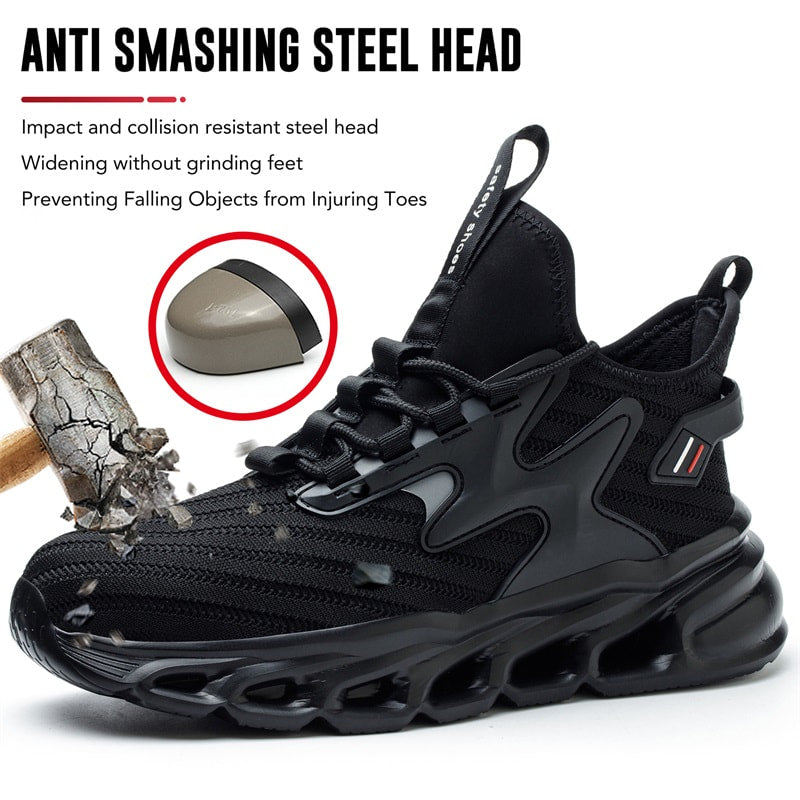 Leichte, unverwüstliche, rutschfeste Stahlkappenschuhe