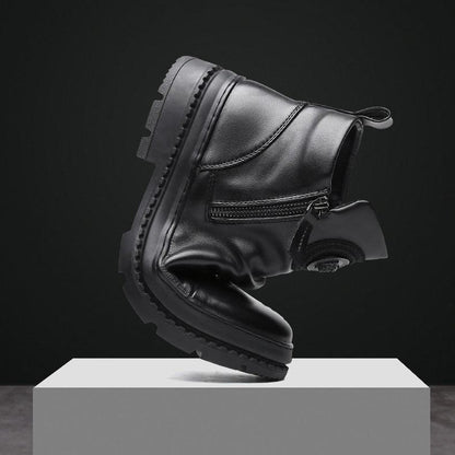 [Bestes Geschenk] Klassische lässige Herrenstiefel mit seitlichem Reißverschluss aus Leder