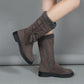 Winterstiefel mit dicken Sohlen aus Plüsch für Frauen