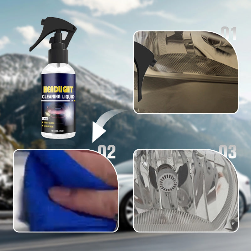 🚗 KAUFE 1, ERHALTE 1 GRATIS! 💡 Autoscheinwerfer-Reiniger & Restaurierungsmittel – Entfernt Vergilbung & Kratzer, UV-Schutz & Langanhaltende Klarheit ✨