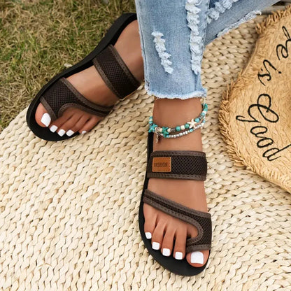 🏆Muttertagsspezial 50% Rabatt🩷Frauenkomfortnetz gleiten Sandalen