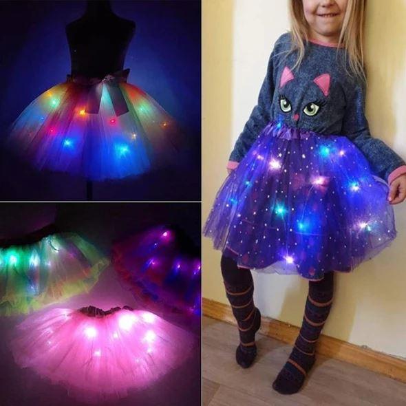 💕Heißer Verkauf 50 % Rabatt🌸✨Magischer & leuchtender LED-Tutu-Rock✨